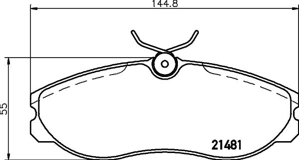 HELLA 8DB 355 016-651 - Kit pastiglie freno, Freno a disco autozon.pro