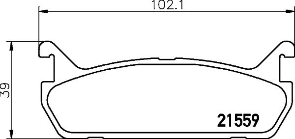 HELLA 8DB 355 016-601 - Kit pastiglie freno, Freno a disco autozon.pro