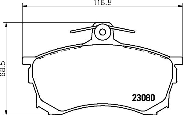 HELLA 8DB 355 016-671 - Kit pastiglie freno, Freno a disco autozon.pro