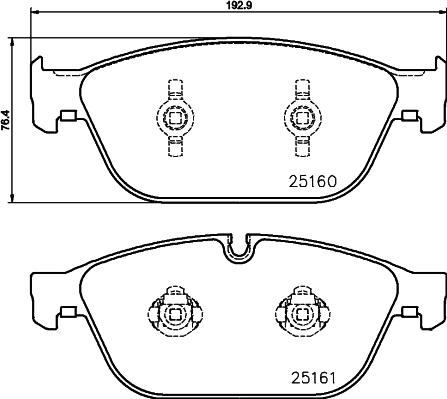 HELLA 8DB 355 016-021 - Kit pastiglie freno, Freno a disco autozon.pro