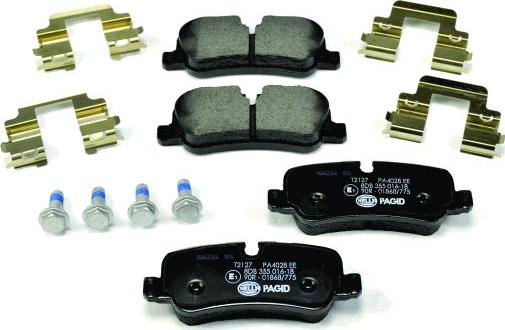 HELLA 8DB 355 016-181 - Kit pastiglie freno, Freno a disco autozon.pro