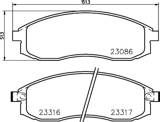 HELLA 8DB 355 016-891 - Kit pastiglie freno, Freno a disco autozon.pro