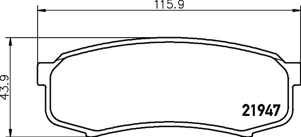 HELLA 8DB 355 016-831 - Kit pastiglie freno, Freno a disco autozon.pro