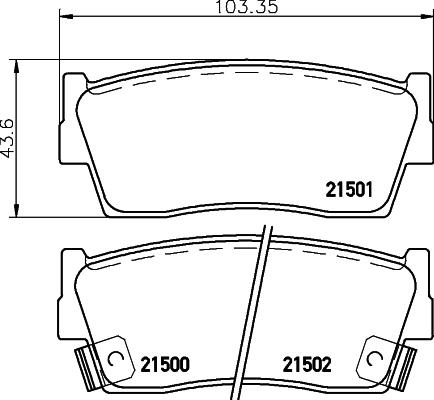 HELLA 8DB 355 016-371 - Kit pastiglie freno, Freno a disco autozon.pro