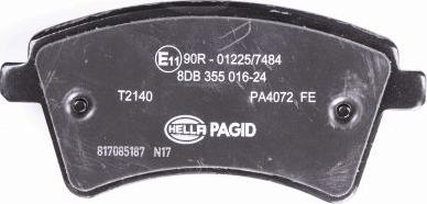 HELLA 8DB 355 016-241 - Kit pastiglie freno, Freno a disco autozon.pro