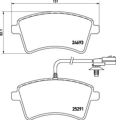 HELLA 8DB 355 016-241 - Kit pastiglie freno, Freno a disco autozon.pro