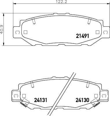 HELLA 8DB 355 016-751 - Kit pastiglie freno, Freno a disco autozon.pro