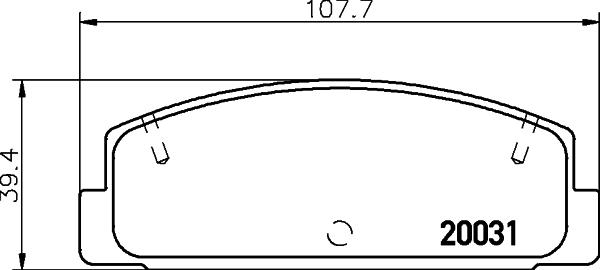 HELLA 8DB 355 016-761 - Kit pastiglie freno, Freno a disco autozon.pro