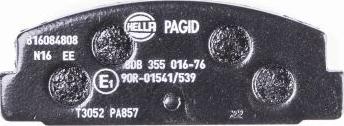 HELLA 8DB 355 016-761 - Kit pastiglie freno, Freno a disco autozon.pro