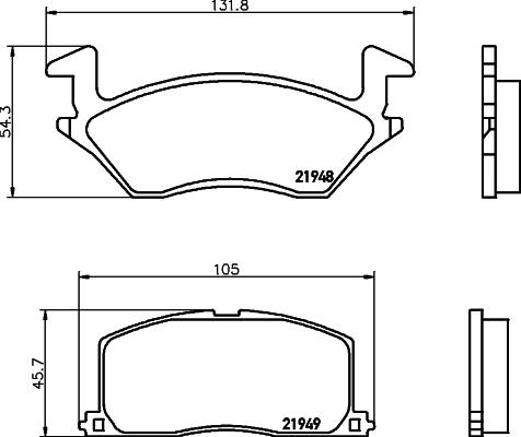 HELLA 8DB 355 016-781 - Kit pastiglie freno, Freno a disco autozon.pro