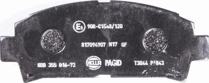 HELLA 8DB 355 016-721 - Kit pastiglie freno, Freno a disco autozon.pro