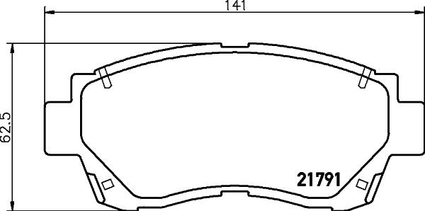 HELLA 8DB 355 016-771 - Kit pastiglie freno, Freno a disco autozon.pro