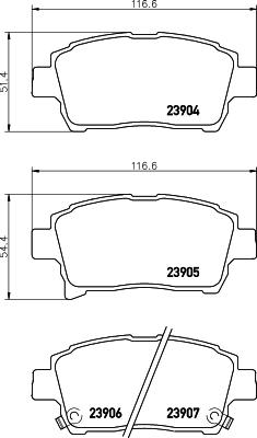 HELLA 8DB 355 010-901 - Kit pastiglie freno, Freno a disco autozon.pro