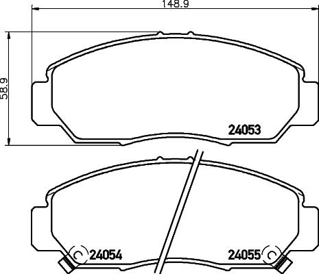 HELLA 8DB 355 010-981 - Kit pastiglie freno, Freno a disco autozon.pro