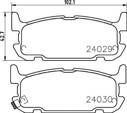 HELLA 8DB 355 010-931 - Kit pastiglie freno, Freno a disco autozon.pro