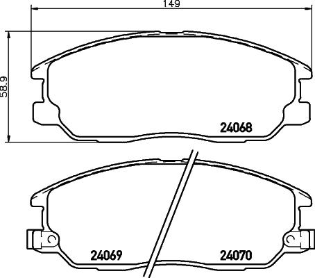 HELLA 8DB 355 037-361 - Kit pastiglie freno, Freno a disco autozon.pro