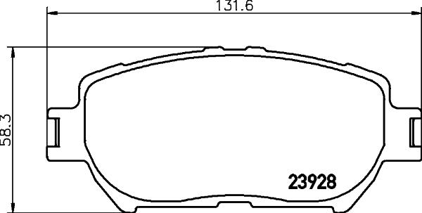 HELLA 8DB 355 010-431 - Kit pastiglie freno, Freno a disco autozon.pro