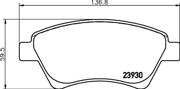 HELLA 8DB 355 010-541 - Kit pastiglie freno, Freno a disco autozon.pro