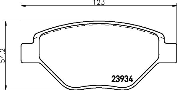 HELLA 8DB 355 010-551 - Kit pastiglie freno, Freno a disco autozon.pro