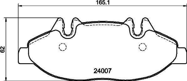 HELLA 8DB 355 010-651 - Kit pastiglie freno, Freno a disco autozon.pro