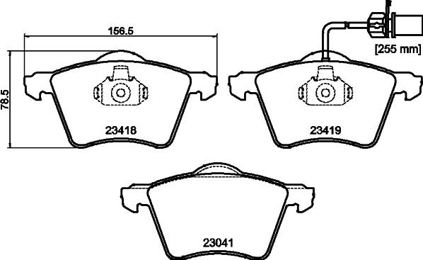 HELLA 8DB 355 010-631 - Kit pastiglie freno, Freno a disco autozon.pro