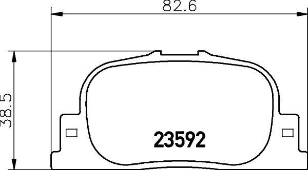 HELLA 8DB 355 010-001 - Kit pastiglie freno, Freno a disco autozon.pro