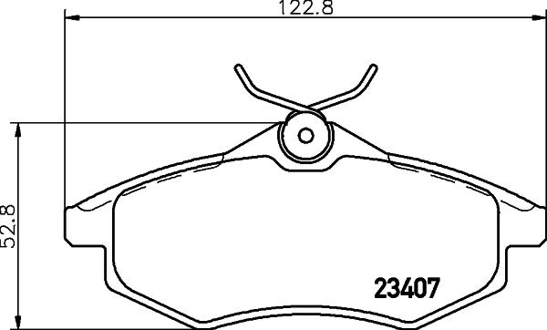 HELLA 8DB 355 010-161 - Kit pastiglie freno, Freno a disco autozon.pro