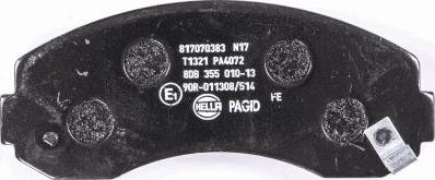 HELLA 8DB 355 010-131 - Kit pastiglie freno, Freno a disco autozon.pro