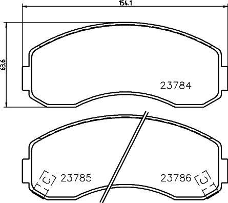 HELLA 8DB 355 010-131 - Kit pastiglie freno, Freno a disco autozon.pro