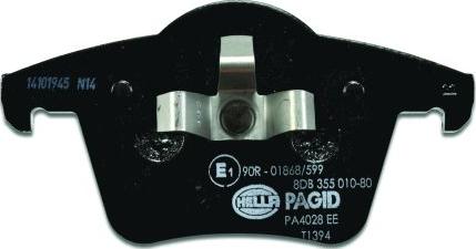 HELLA 8DB 355 010-801 - Kit pastiglie freno, Freno a disco autozon.pro