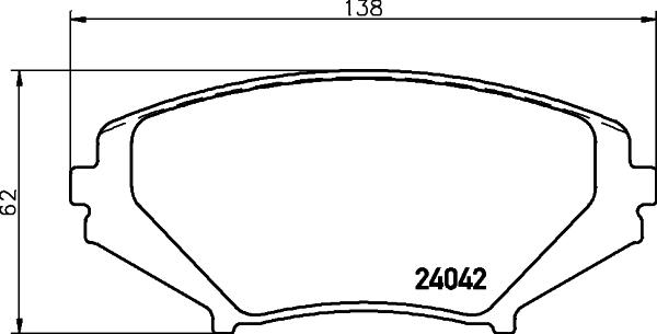 HELLA 8DB 355 010-881 - Kit pastiglie freno, Freno a disco autozon.pro