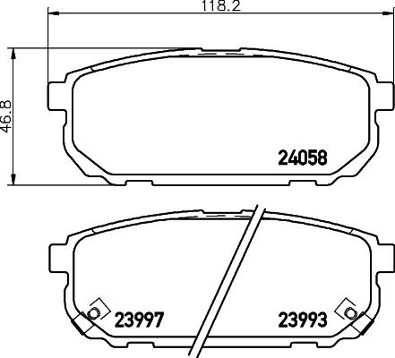 HELLA 8DB 355 010-871 - Kit pastiglie freno, Freno a disco autozon.pro