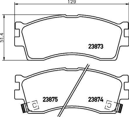 HELLA 8DB 355 010-251 - Kit pastiglie freno, Freno a disco autozon.pro