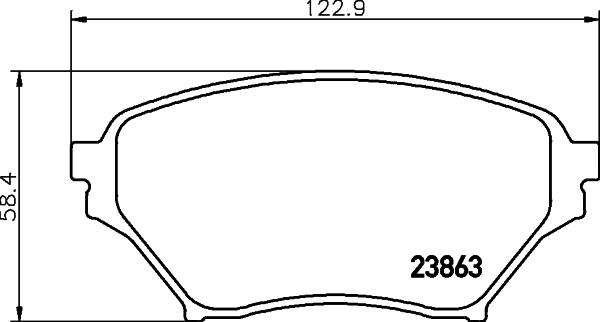 HELLA 8DB 355 010-261 - Kit pastiglie freno, Freno a disco autozon.pro