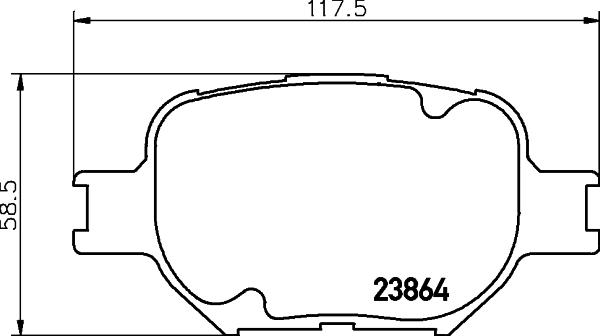 HELLA 8DB 355 010-201 - Kit pastiglie freno, Freno a disco autozon.pro