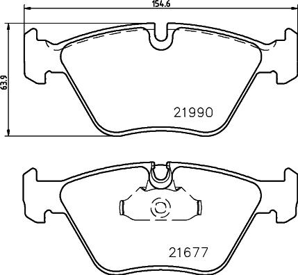 HELLA 8DB 355 010-711 - Kit pastiglie freno, Freno a disco autozon.pro