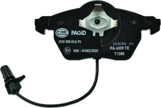 HELLA 8DB 355 010-731 - Kit pastiglie freno, Freno a disco autozon.pro