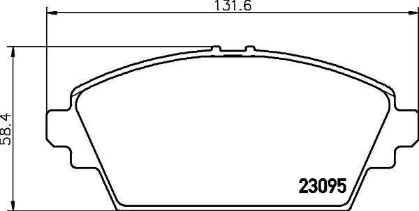 HELLA 8DB 355 011-951 - Kit pastiglie freno, Freno a disco autozon.pro