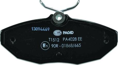 HELLA 8DB 355 011-961 - Kit pastiglie freno, Freno a disco autozon.pro