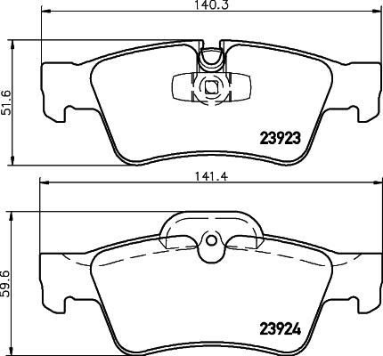 HELLA 8DB 355 011-421 - Kit pastiglie freno, Freno a disco autozon.pro