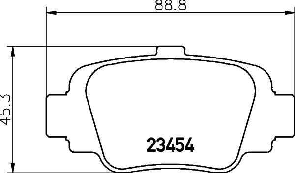 HELLA 8DB 355 011-551 - Kit pastiglie freno, Freno a disco autozon.pro