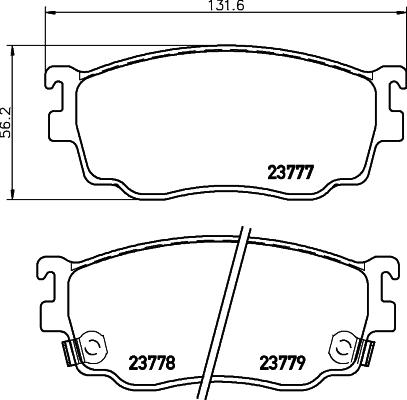 HELLA 8DB 355 011-561 - Kit pastiglie freno, Freno a disco autozon.pro