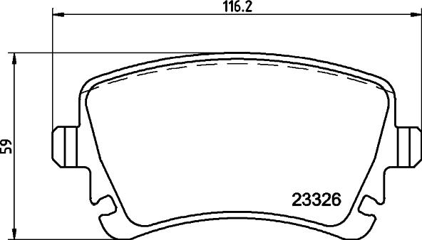 HELLA 8DB 355 011-531 - Kit pastiglie freno, Freno a disco autozon.pro