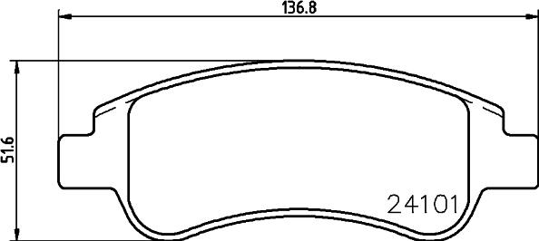 HELLA 8DB 355 011-521 - Kit pastiglie freno, Freno a disco autozon.pro