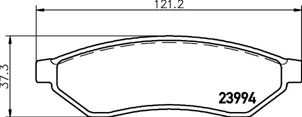 HELLA 8DB 355 011-671 - Kit pastiglie freno, Freno a disco autozon.pro