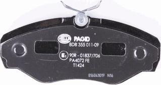 HELLA 8DB 355 011-091 - Kit pastiglie freno, Freno a disco autozon.pro