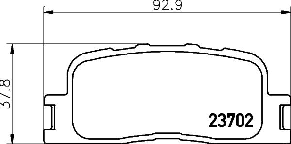 HELLA 8DB 355 011-001 - Kit pastiglie freno, Freno a disco autozon.pro