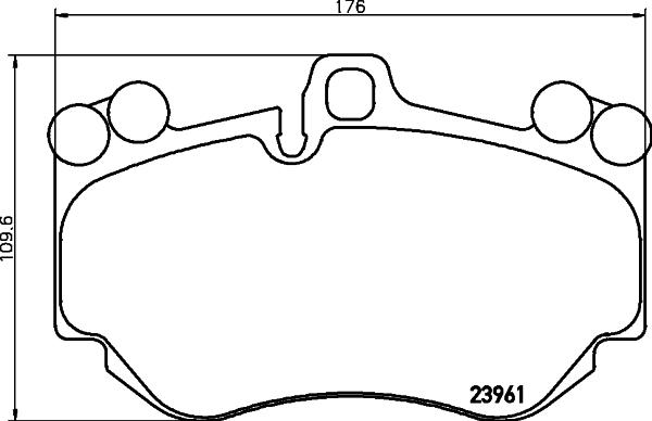 HELLA 8DB 355 011-011 - Kit pastiglie freno, Freno a disco autozon.pro