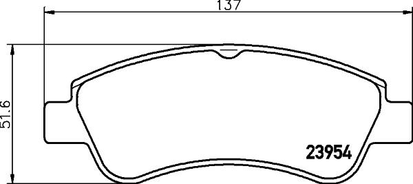 HELLA 8DB 355 011-071 - Kit pastiglie freno, Freno a disco autozon.pro