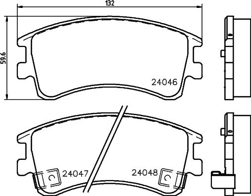 HELLA 8DB 355 011-141 - Kit pastiglie freno, Freno a disco autozon.pro